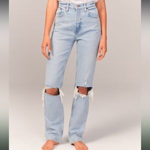 Abercrombie and fitch 90s straight ultra high rise